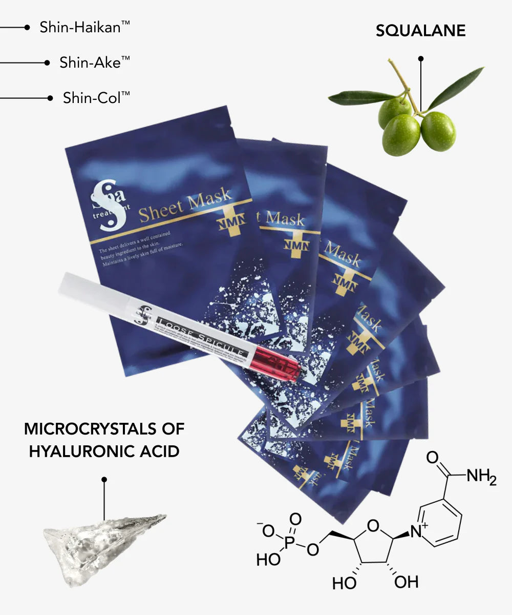 Маска со спикулами Spa treatment ex Loose Spicule NMN Sheet Mask