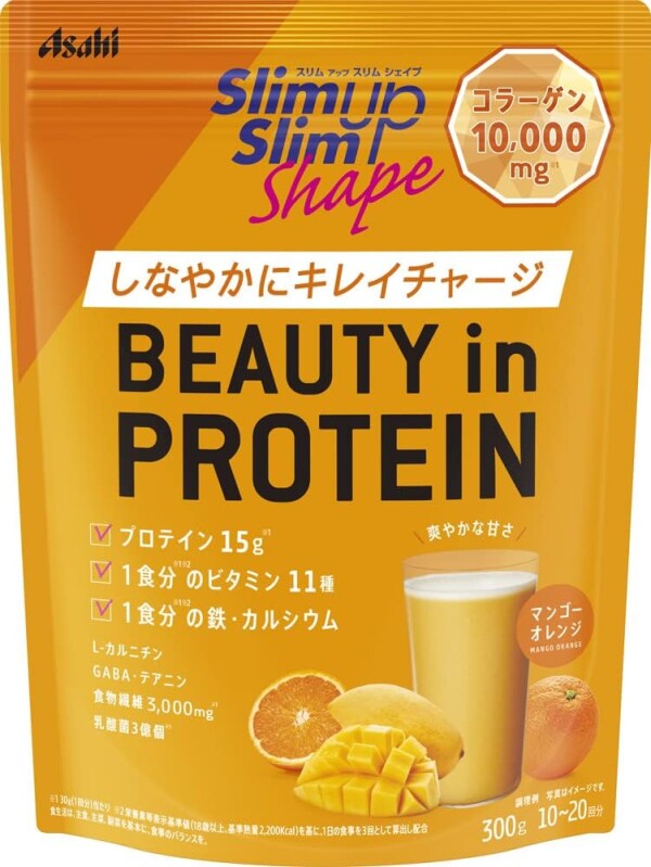 Asahi Slim Up Slim Shape BEAUTY in PROTEIN Mango Orange
