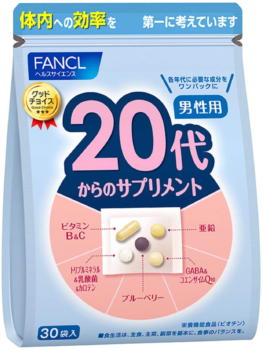 Fancl Vitamin complex for young men 20 to 30 years, for 1 month