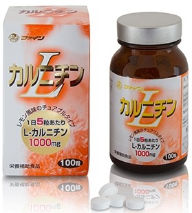 FINE L-Carnitine and Vitamin B1 Chewable Passion Fruit Flavor