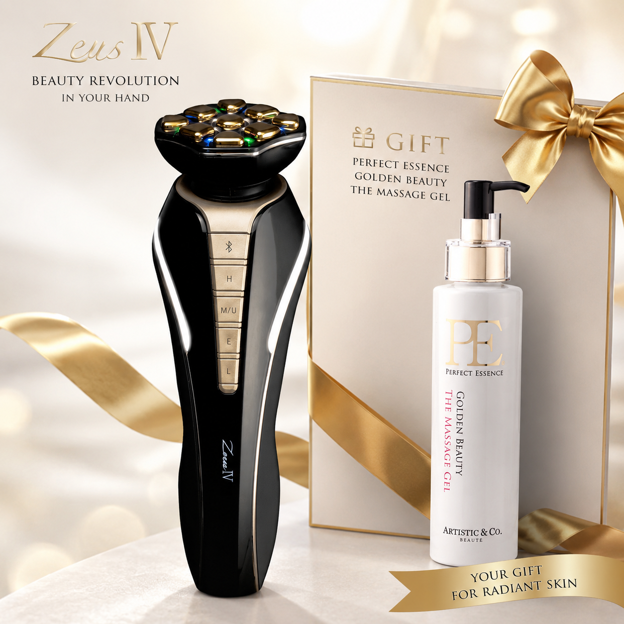 Dr. Arrivo The Zeus IV + Golden Beauty The Massage Gel