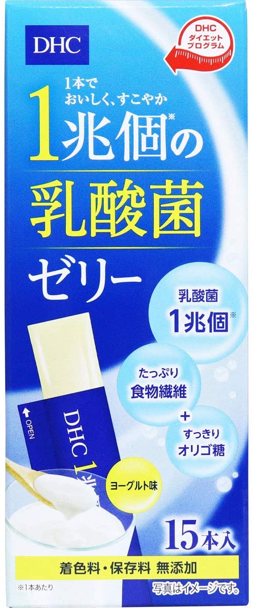 DHC 1 trillion lactic acid bacteria, jelly sticks (15 pcs x 15 g)