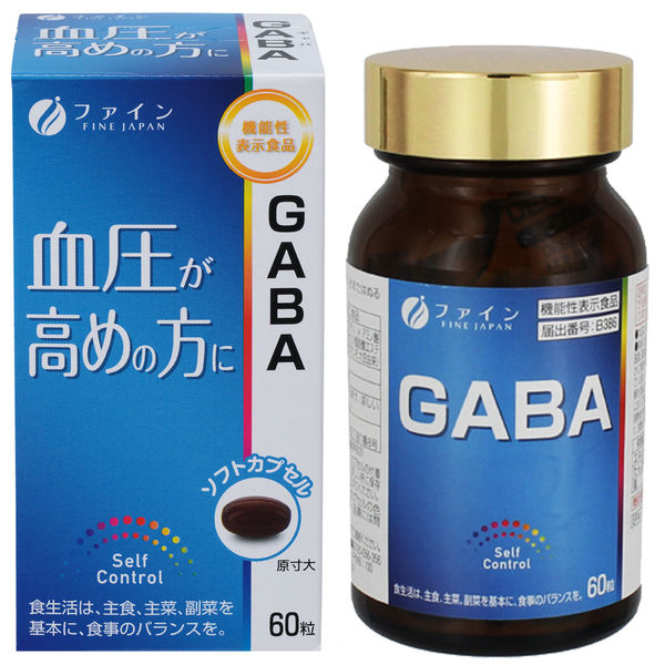 FINE JAPAN GABA Supplement for the regulation of blood pressure, for 1 month